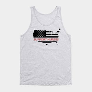 Support Nurses flag Tank Top